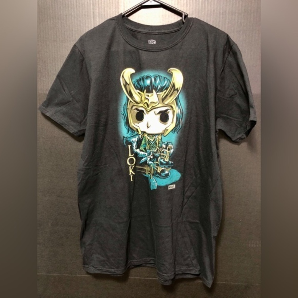 🪺Marvel Black Cotton Loki Funko Pop T-shirt